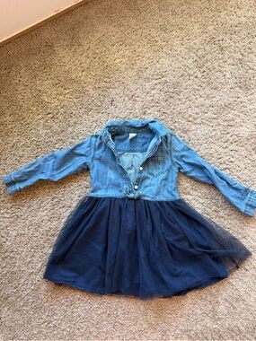 OshKosh B'gosh Chambray Blue Toddler Dress